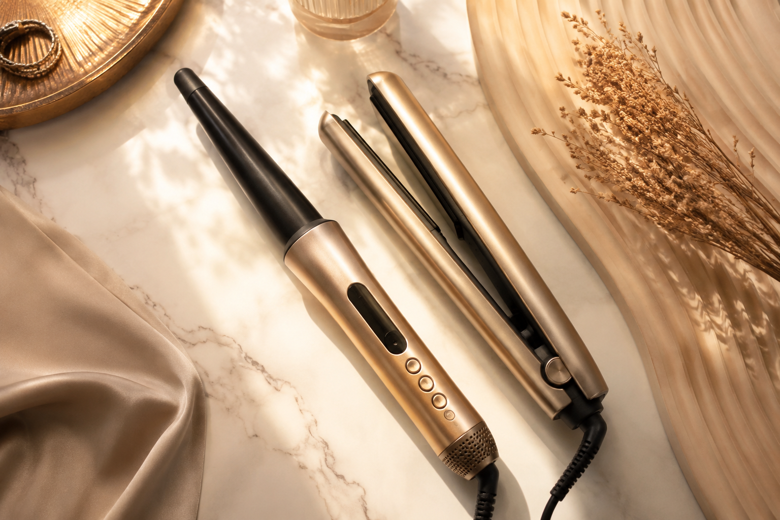 Haarstyler auf einer eleganten Oberfläche